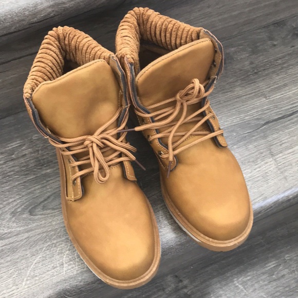 Shoes High Top Combat Boot Mustard Poshmark